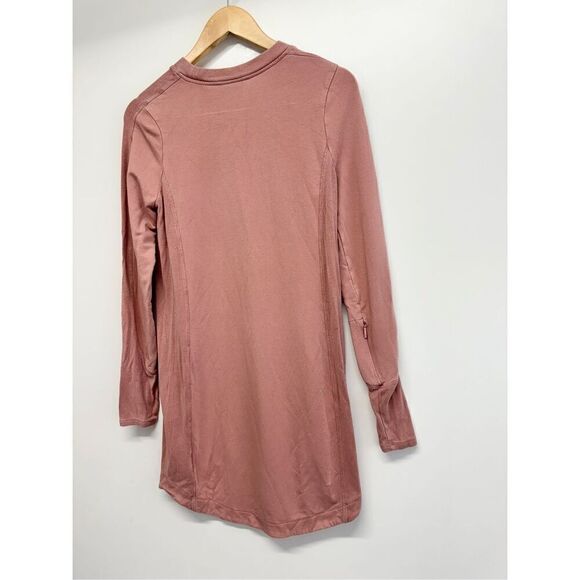 Athleta Balance Dress Long Sleeve Front Pockets Size Extra Small Crewneck - Picture 8 of 12
